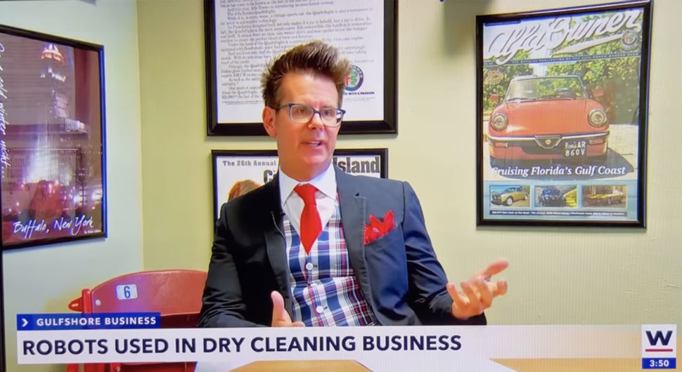 Platinum Dry Cleaners featured in WINK TV and Gulfshore Business Magazine